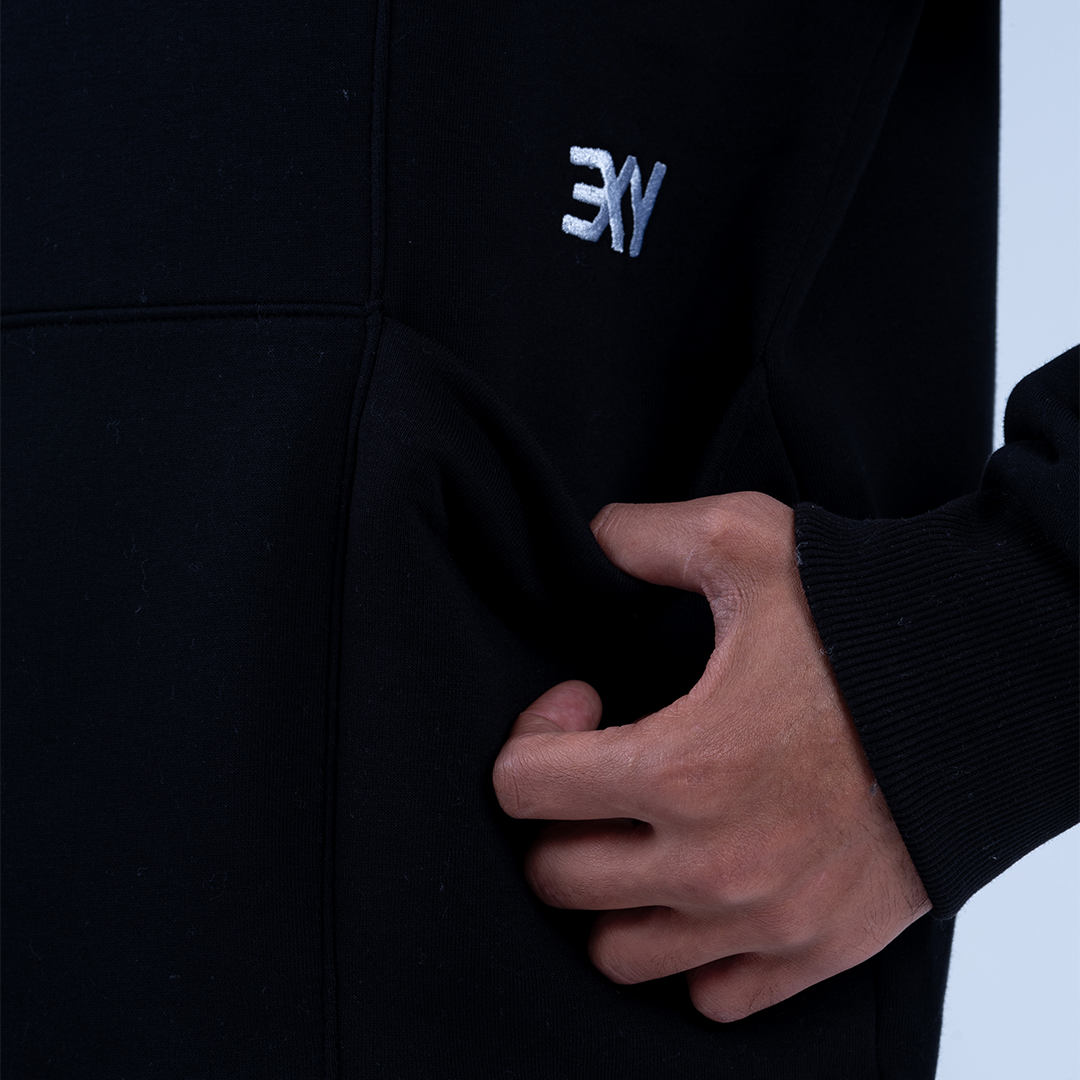 Black Bloom & Blossom Half Neck Sweatshirt