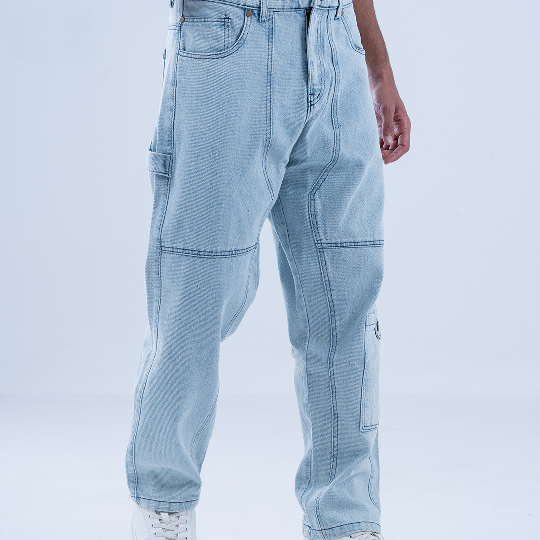 Exy Blue Utility Jeans