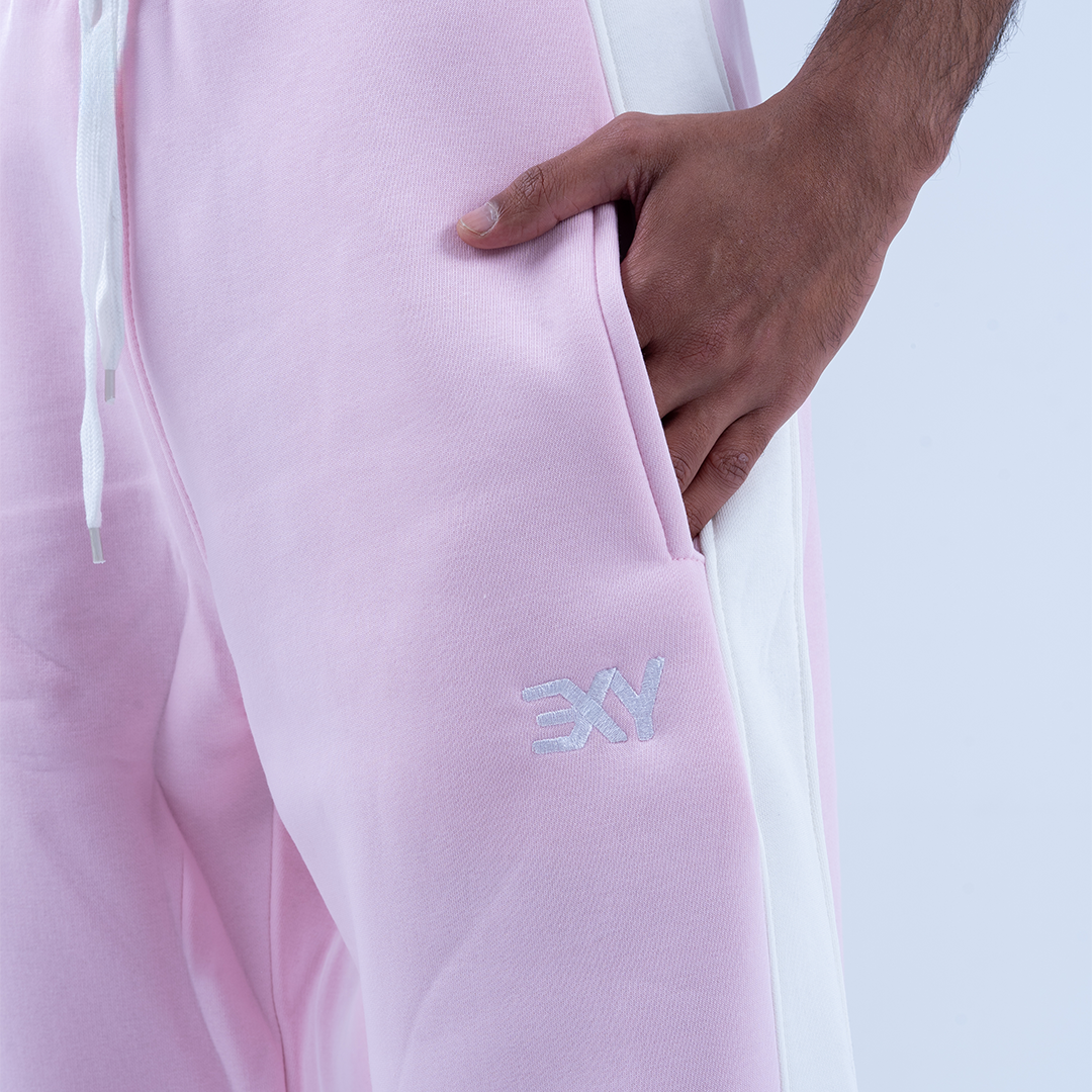 Pink Graffiti Wide Leg Sweatpants